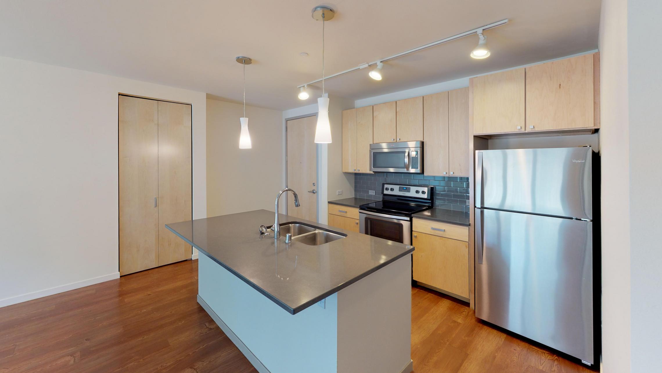 Nine-Line-Apartment-222-One-Bedroom-Living-Kitchen-Upscale-Modern-Design-Downtown-Madison-Sunny-Bright-Lifestyle