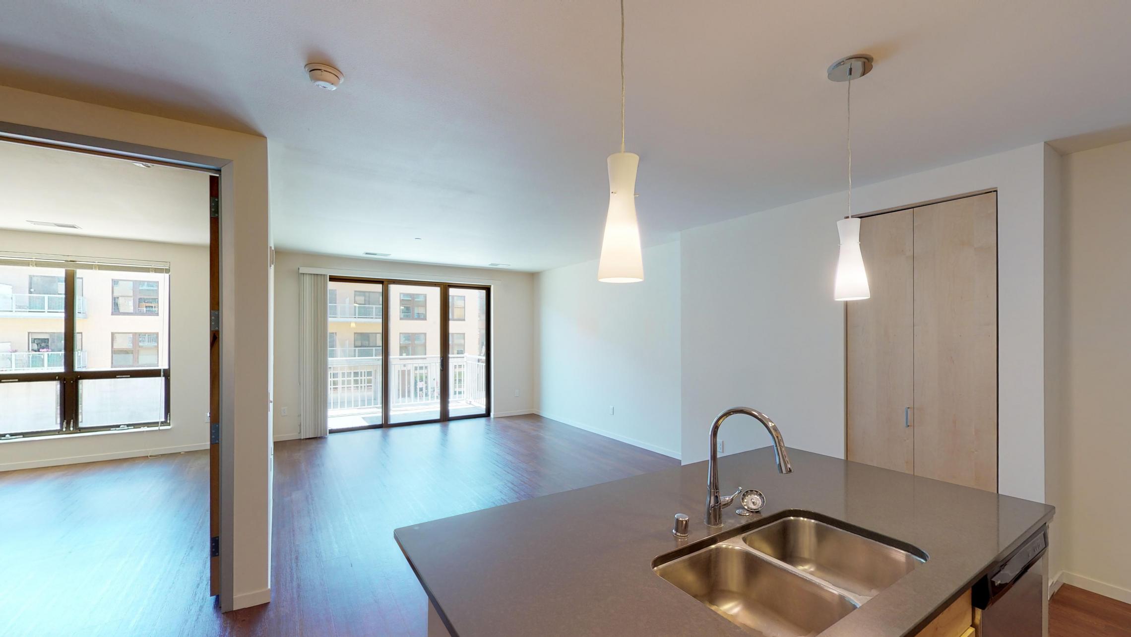 Nine-Line-Apartment-222-One-Bedroom-Living-Kitchen-Upscale-Modern-Design-Downtown-Madison-Sunny-Bright-Lifestyle