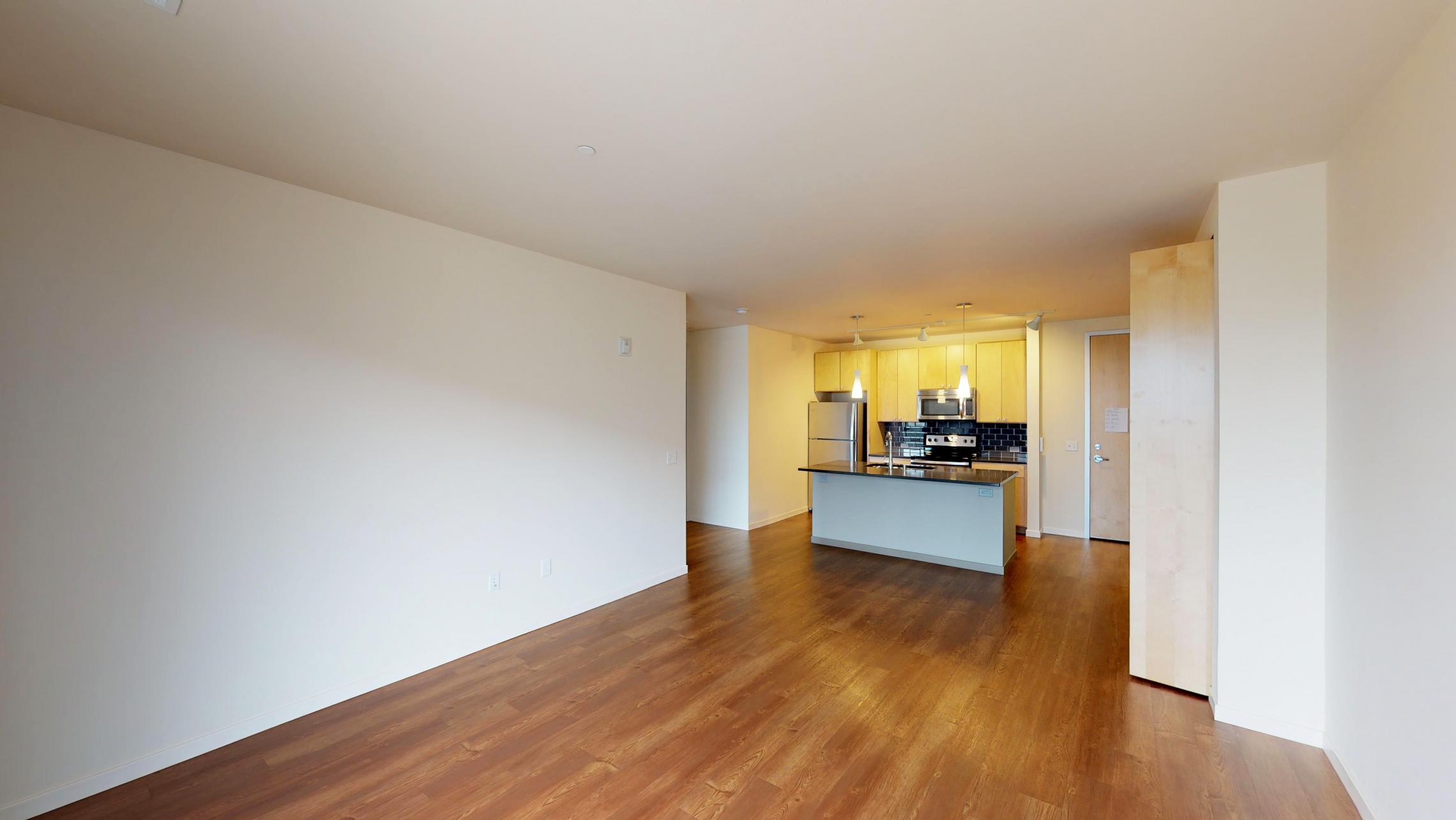 Nine-Line-Apartment-316-Kitchen- Living-Upsclale-Modern-Downtown-Madison-One-Bedroom-Balcony-View-Bike-Path-Monona-Bay-Fitness-Design-Bathroom