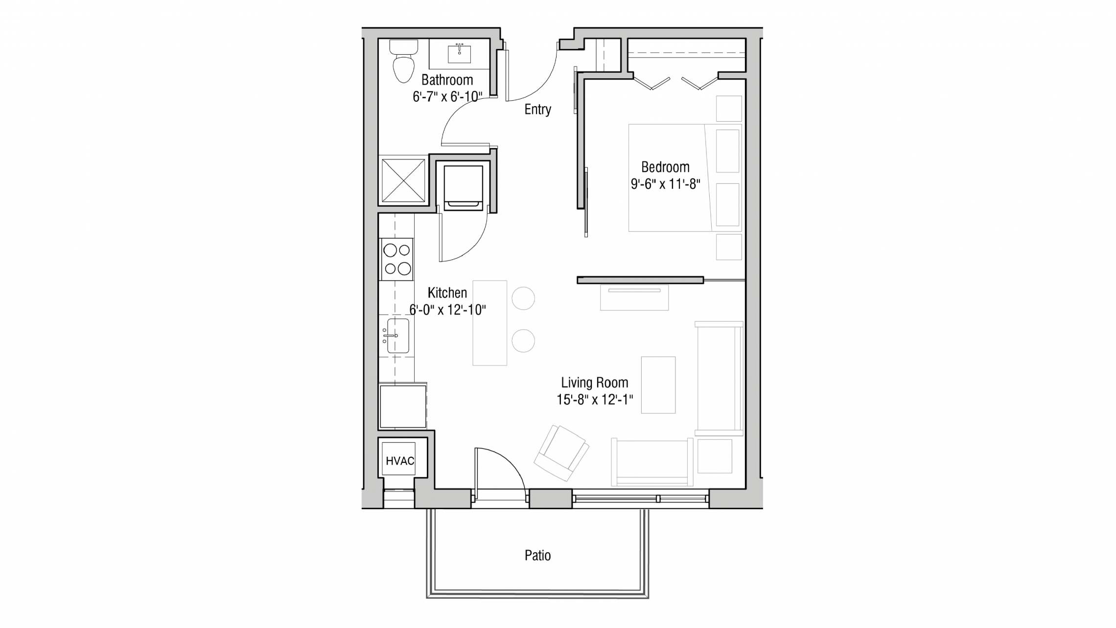 ULI Quarter Row 103 - One Bedroom, One Bathroom