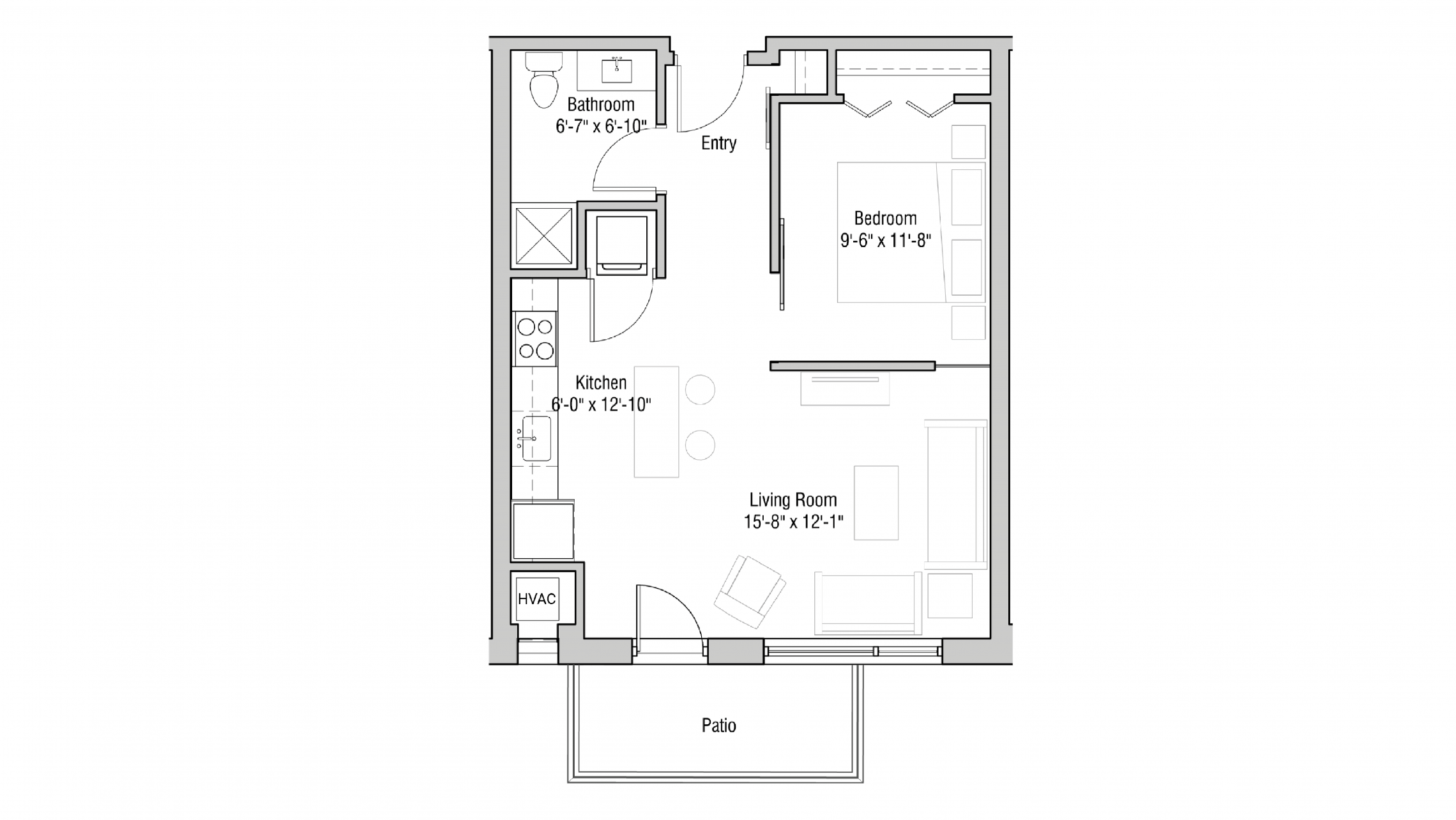 ULI Quarter Row 107 - One Bedroom, One Bathroom