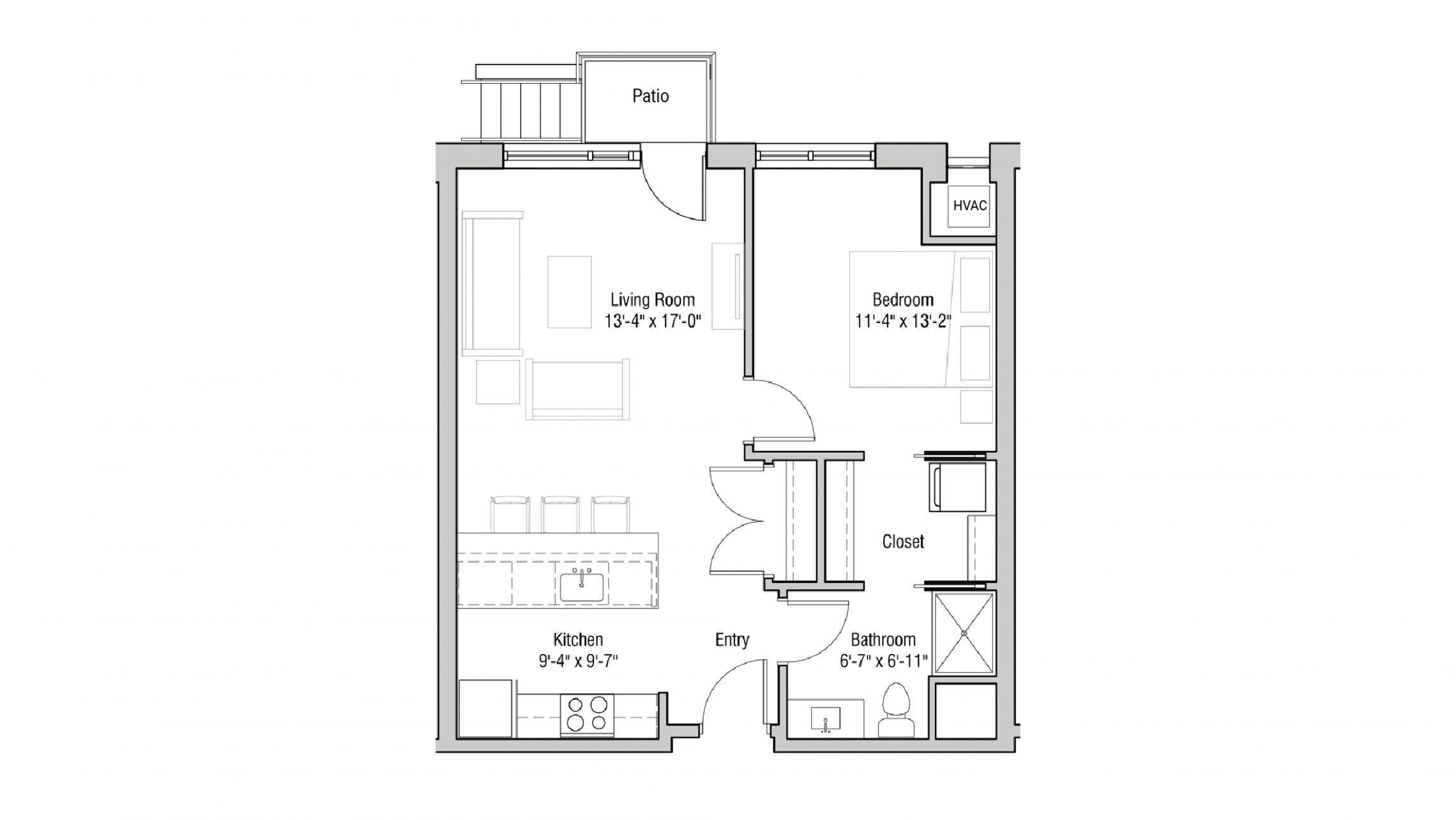 ULI Quarter Row 119 - One Bedroom, One Bathroom