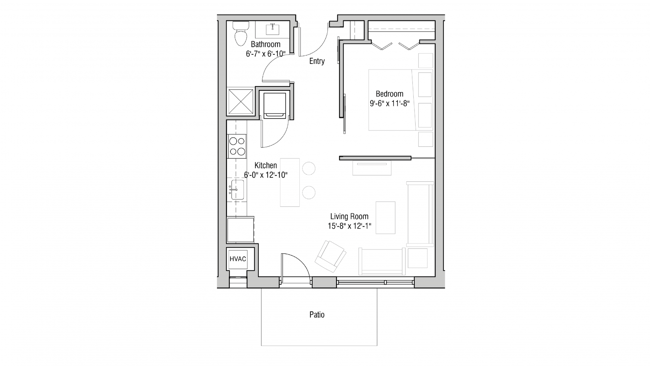 ULI Quarter Row 124 - One Bedroom, One Bathroom