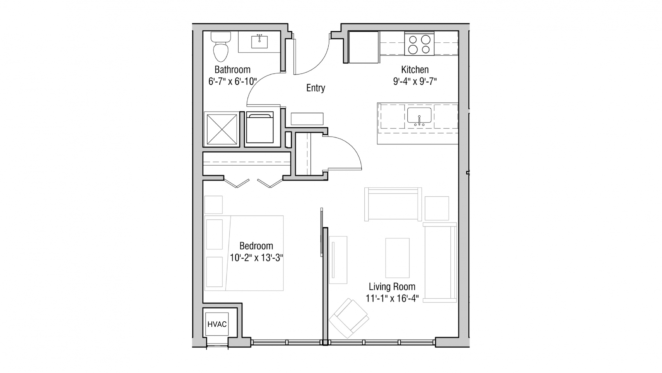 ULI Quarter Row 303 - One Bedroom, One Bathroom