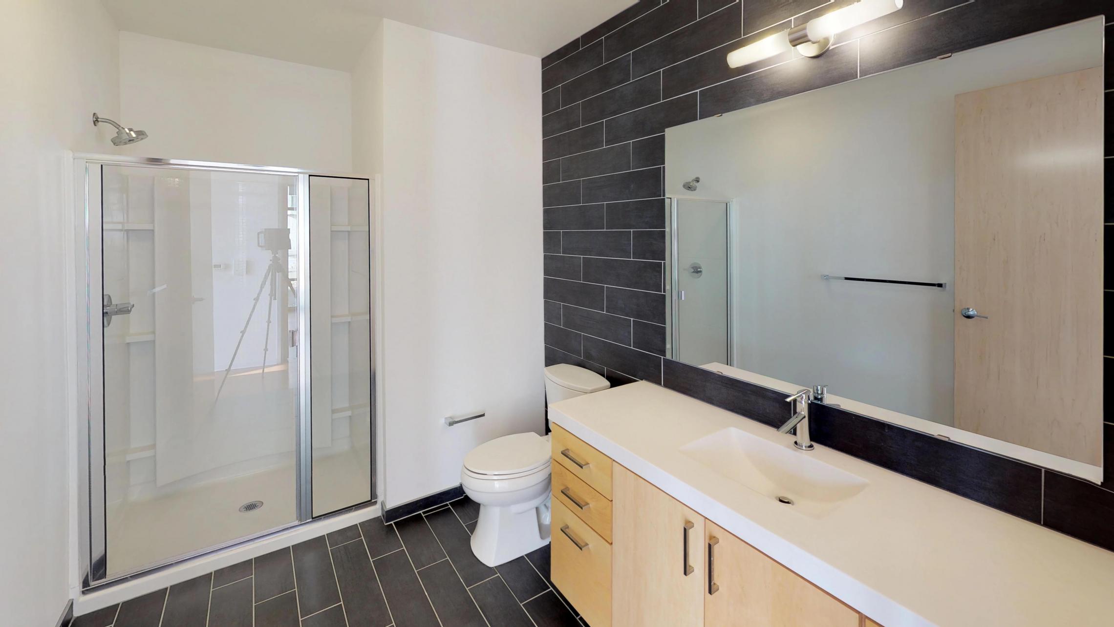 Two bedroom-lake view- corner-modern-upscale-downtown-madison-bathroom