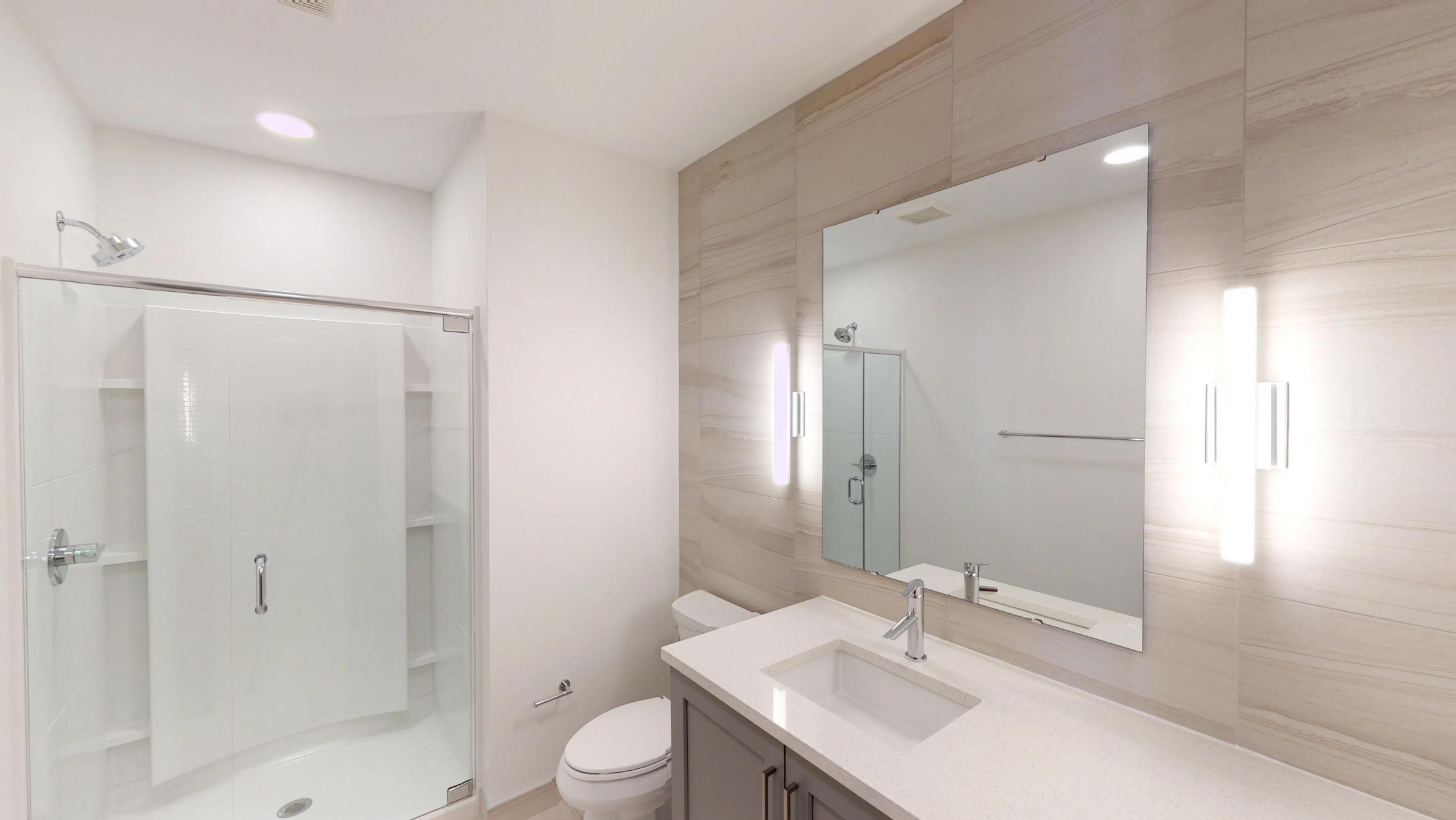 The-Pressman-Apartment-512-Two-Bedroom-Living-Room-View-Kitchen-Island-Downtown-Madison-Capitol-Balcony-Bathroom-Vanity