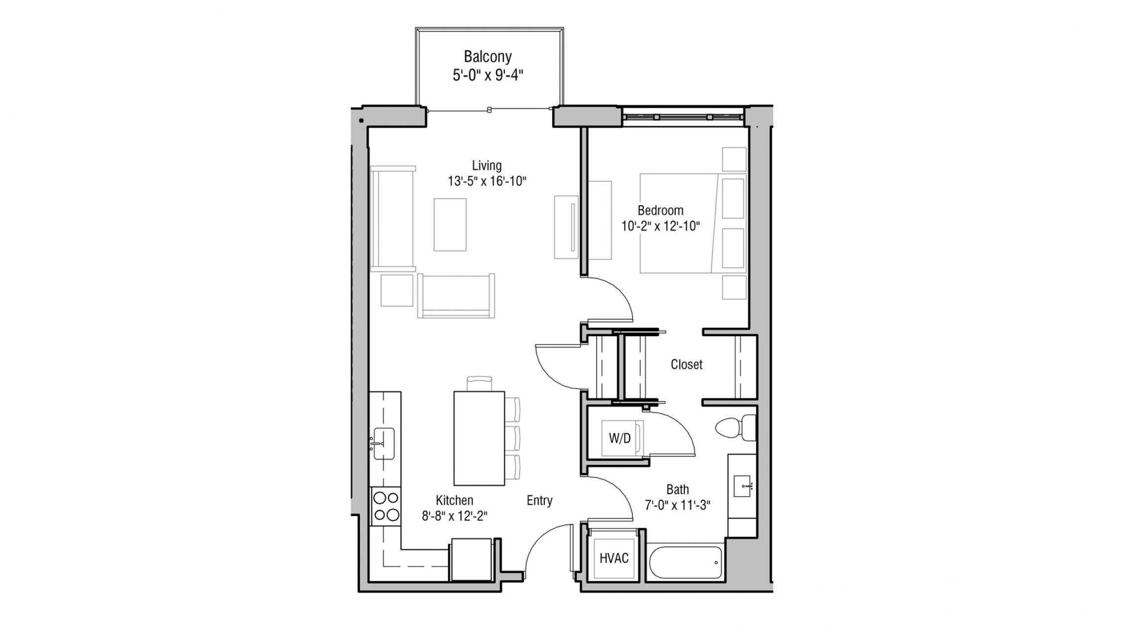 ULI 1722 Monroe 206 - One Bedroom, One Bathroom