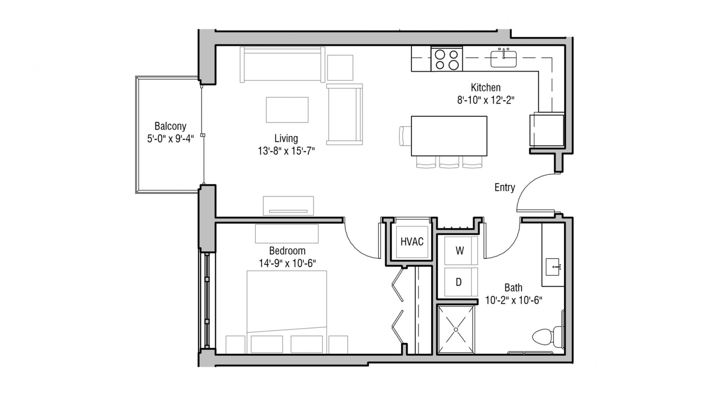 ULI 1722 Monroe 208 - One Bedroom, One Bathroom