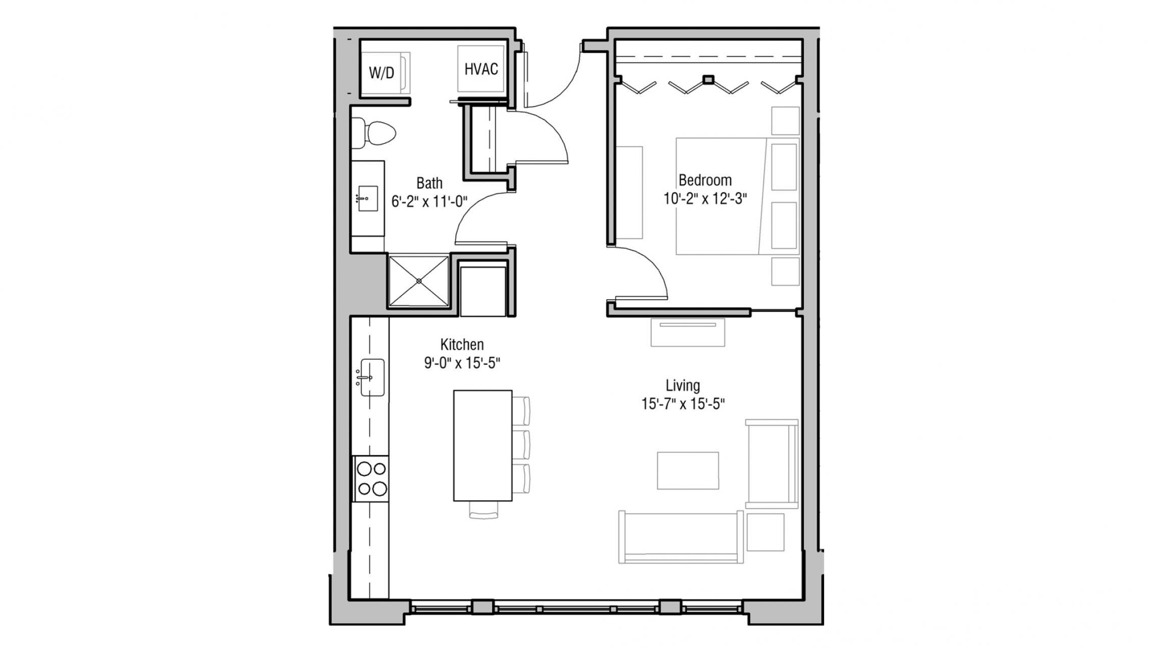 ULI 1722 Monroe 209 - One Bedroom, One Bathroom