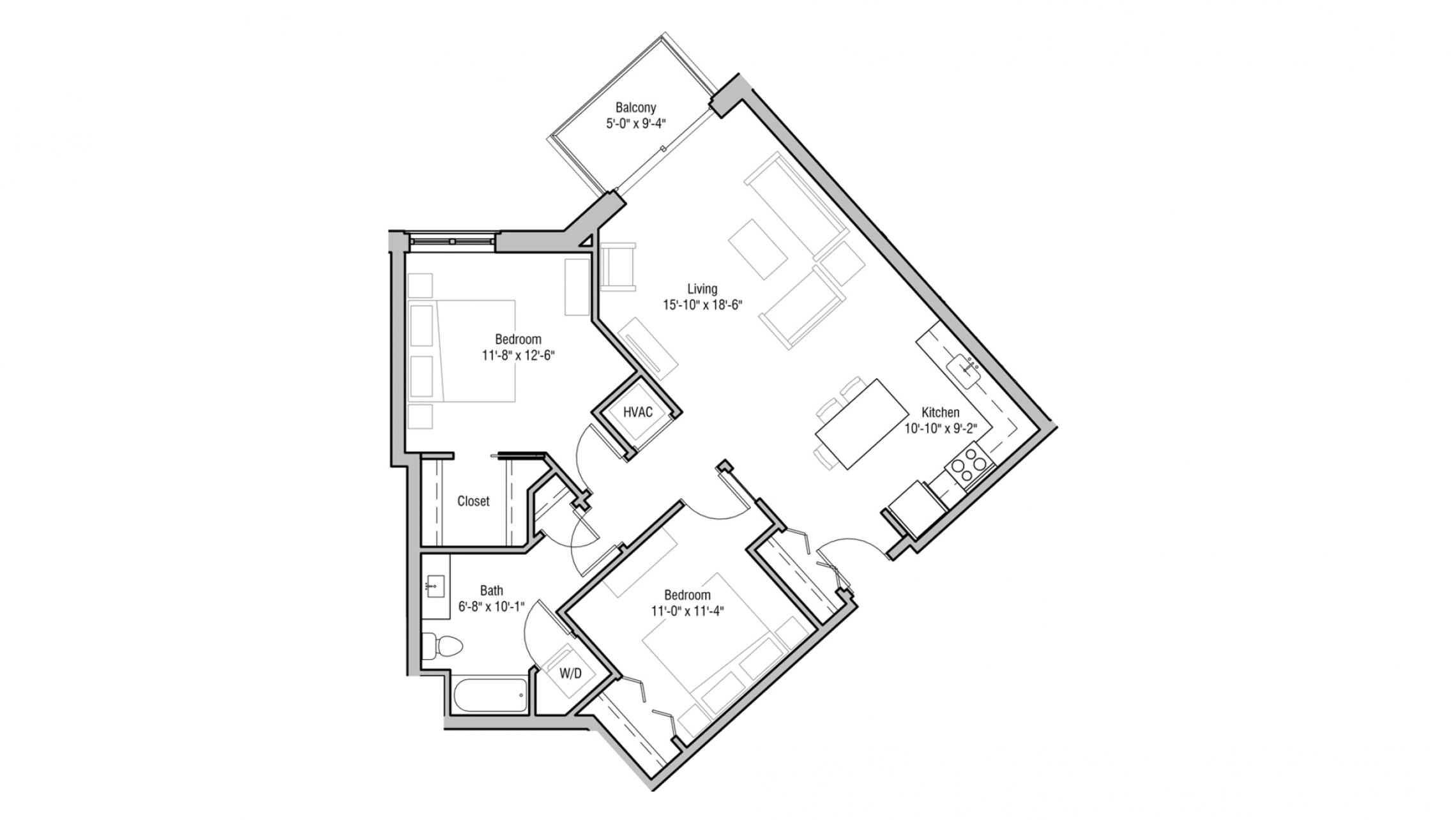 ULI 1722 Monroe 214 - Two Bedroom, Two Bathroom