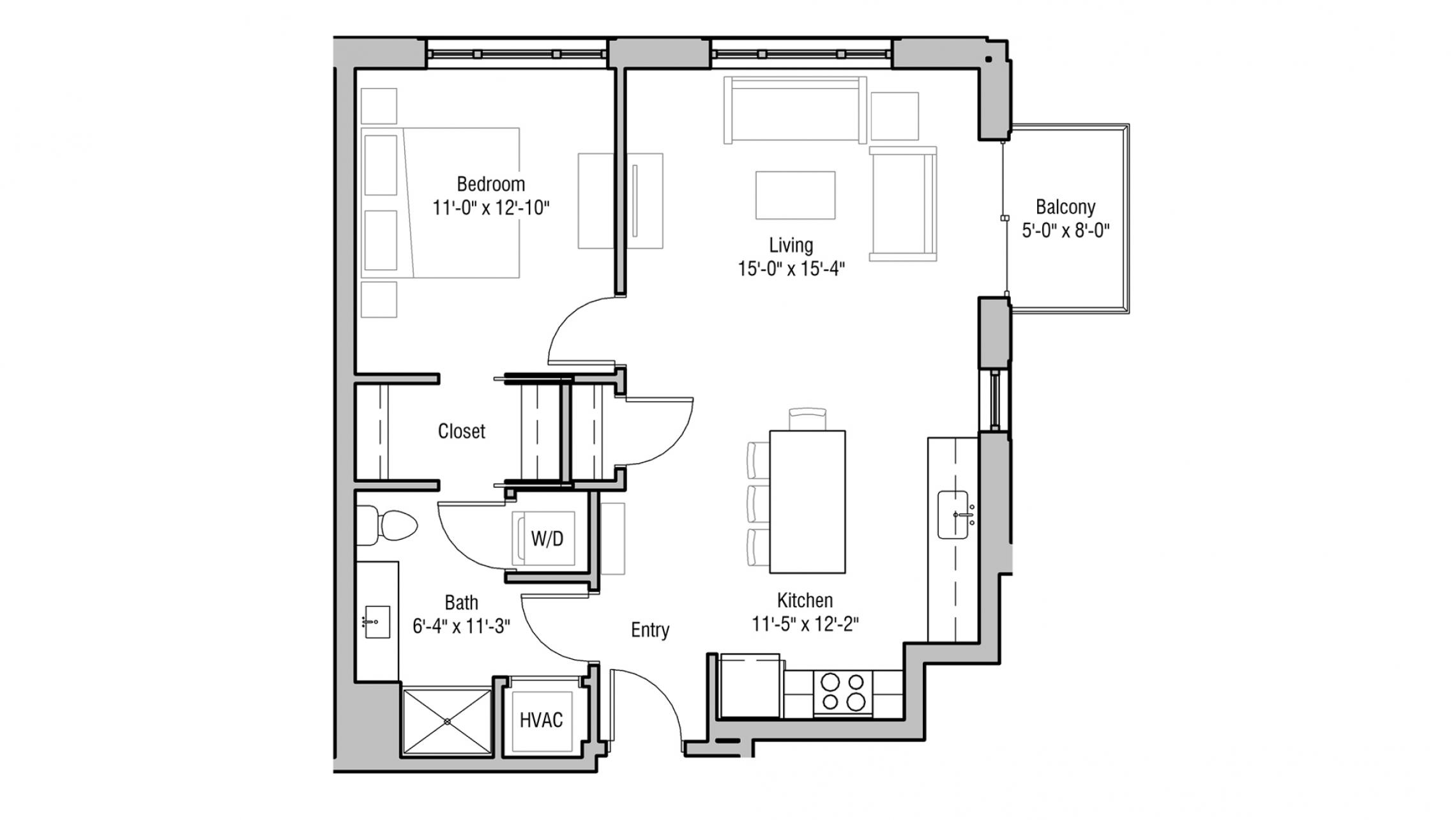 ULI 1722 Monroe 302 - One Bedroom, One Bathroom