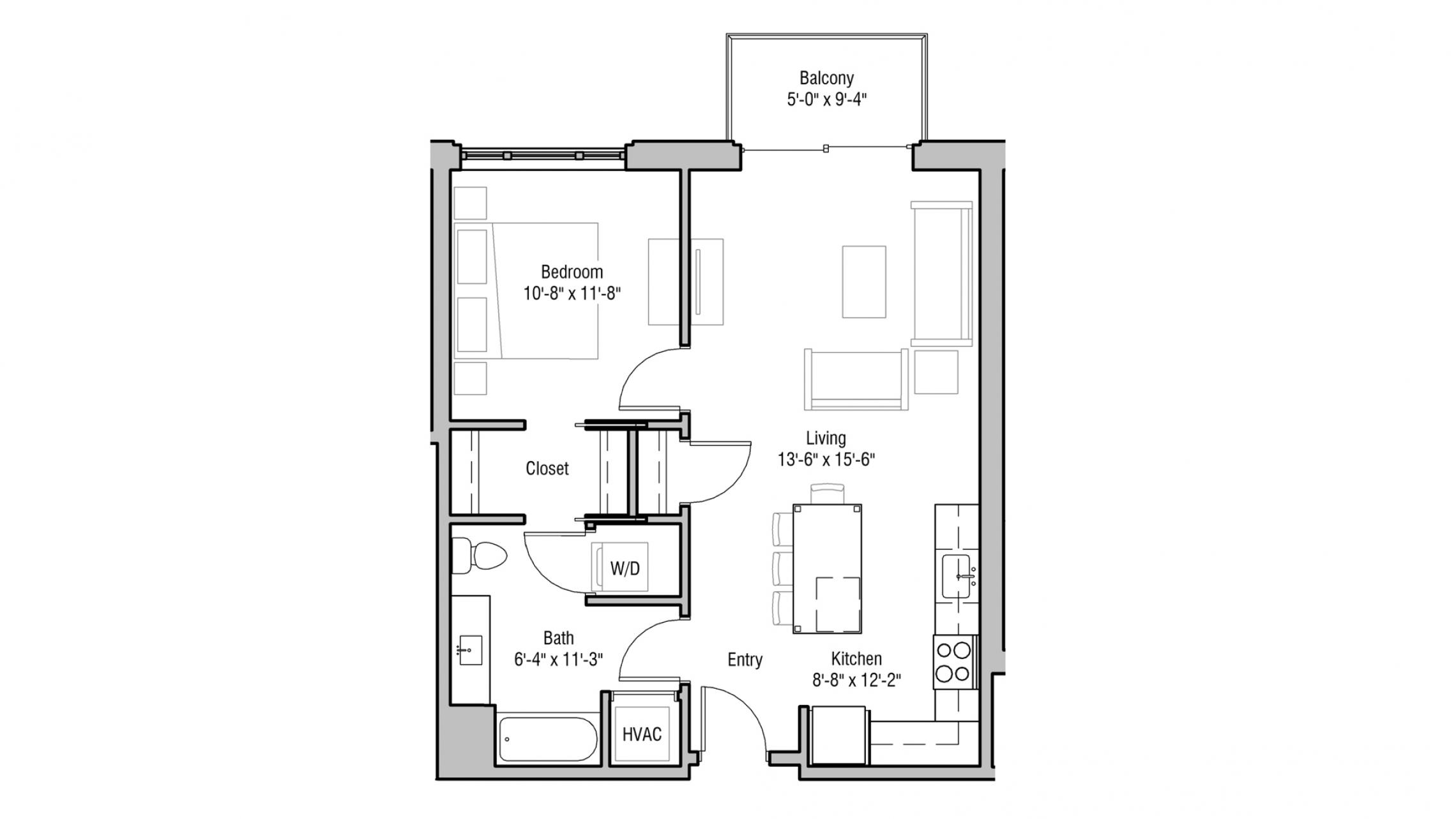 ULI 1722 Monroe 308 - One Bedroom, One Bathroom