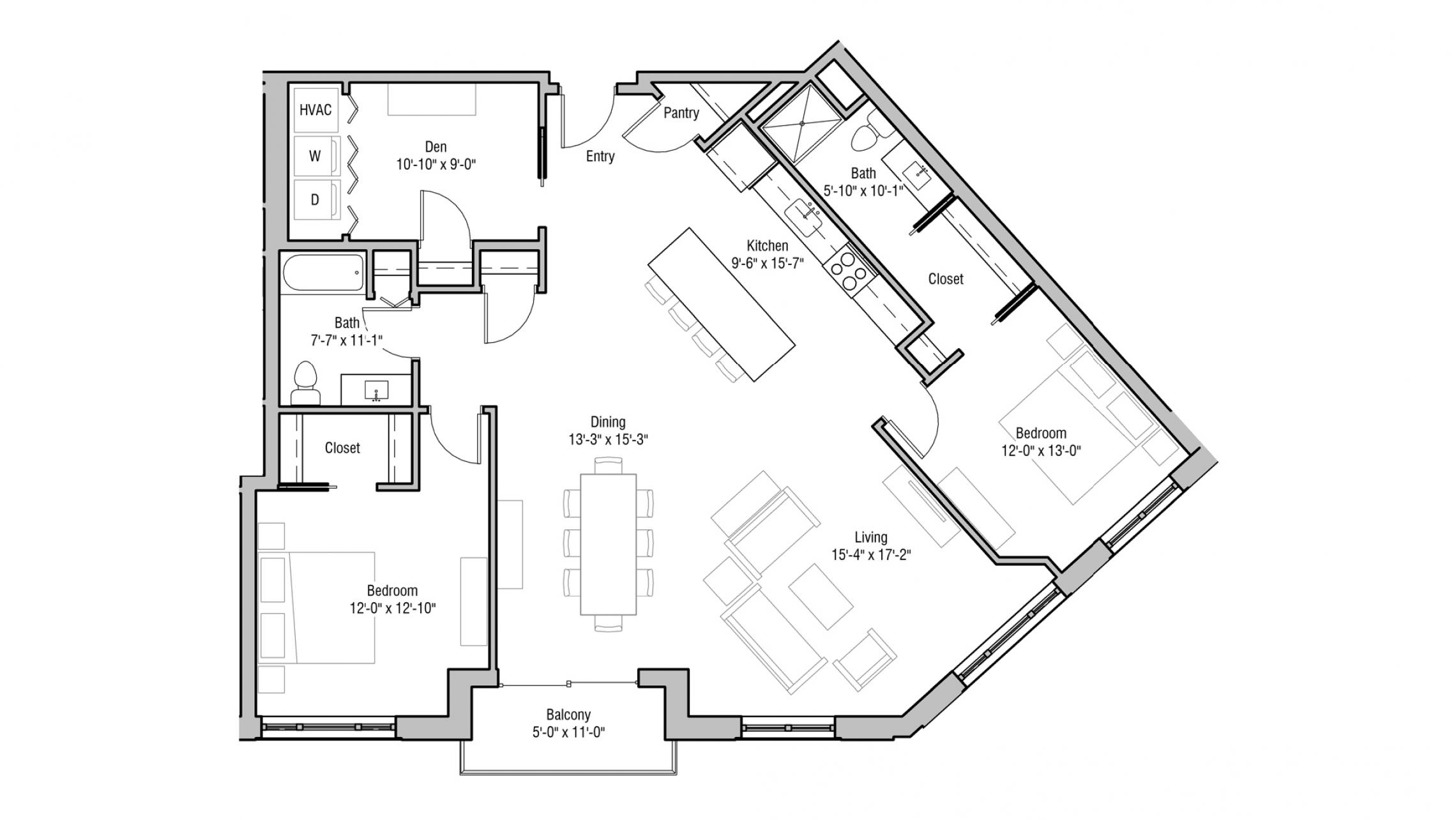 ULI 1722 Monroe 317 - Two Bedroom, Two Bathroom
