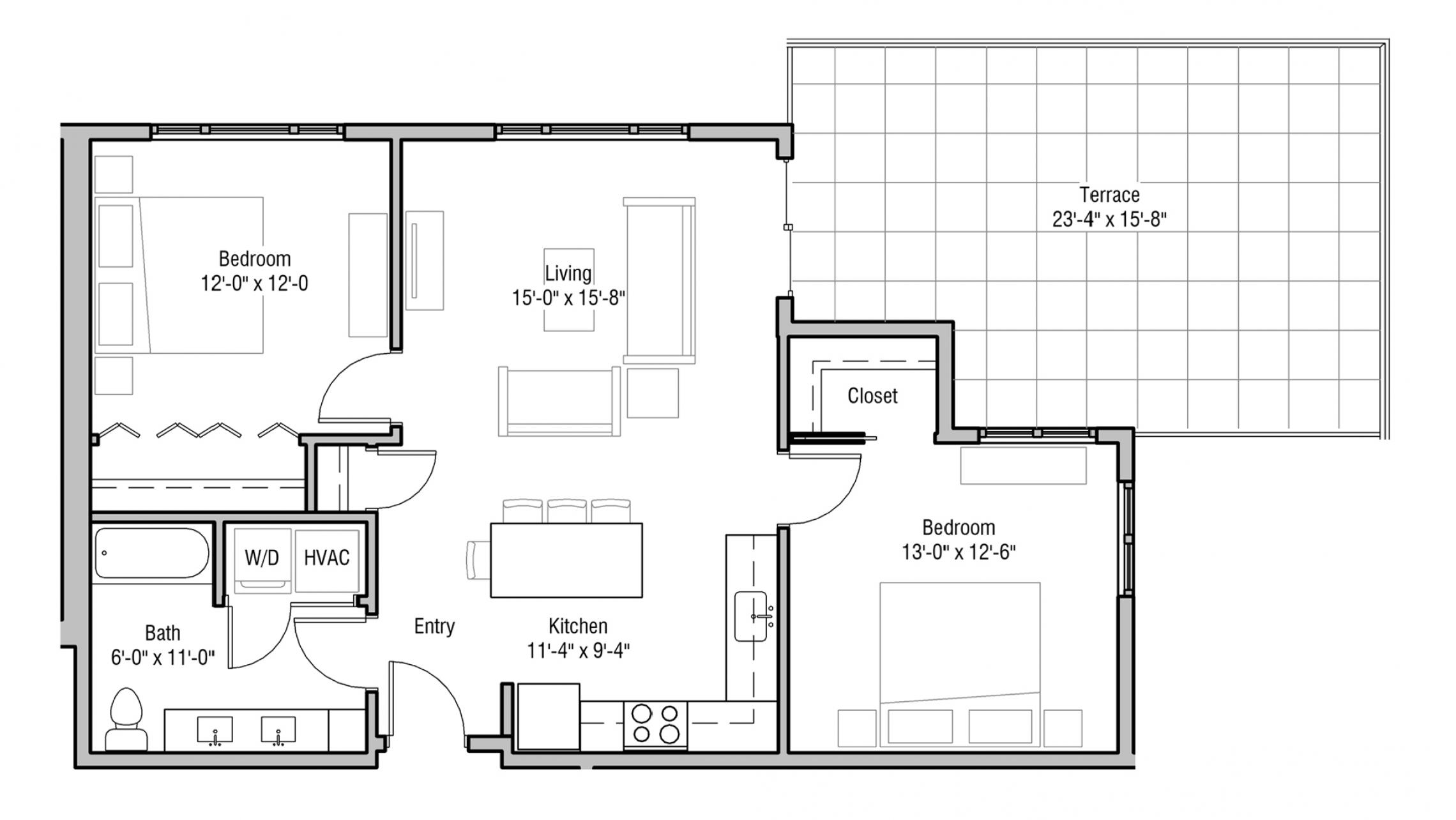 ULI 1722 Monroe 506 - Two Bedroom, Two Bathroom