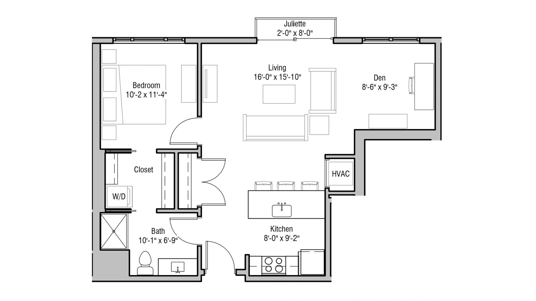 ULI 1722 Monroe 510 - One Bedroom, One Bathroom