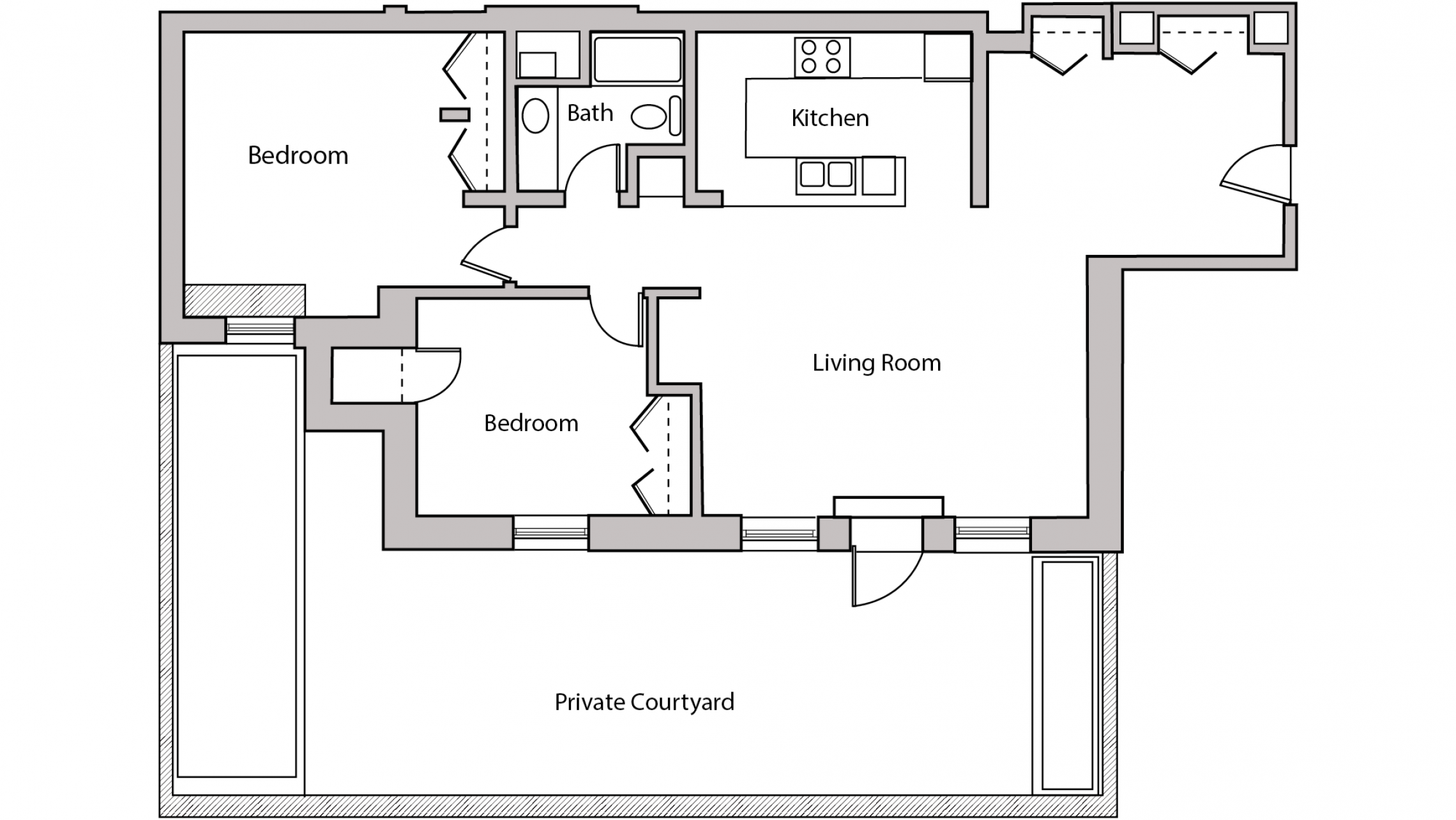 ULI Lincoln School 102 - Two Bedroom, One Bathroom