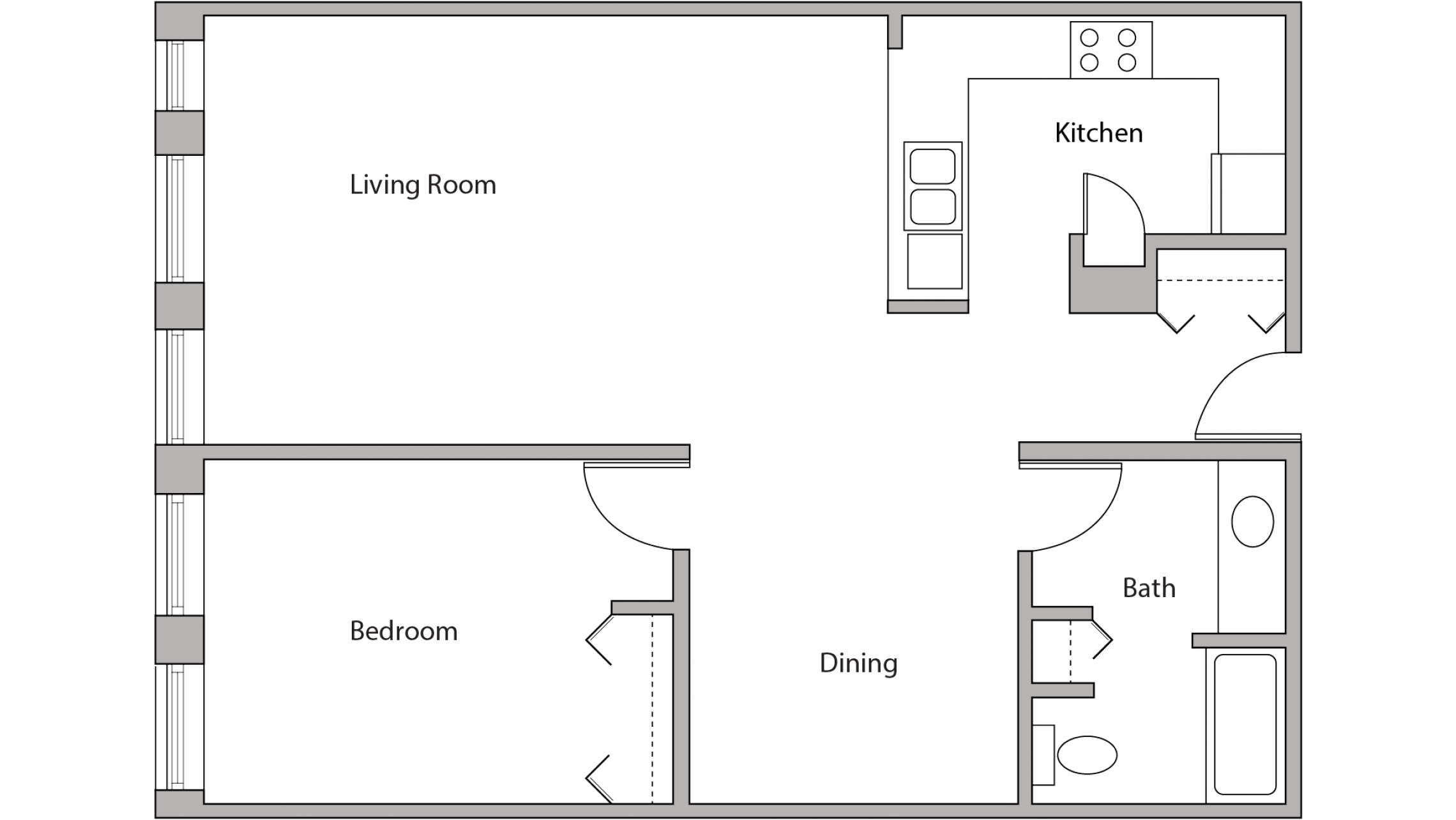 ULI Lincoln School 402 - One bedroom, One Bathroom