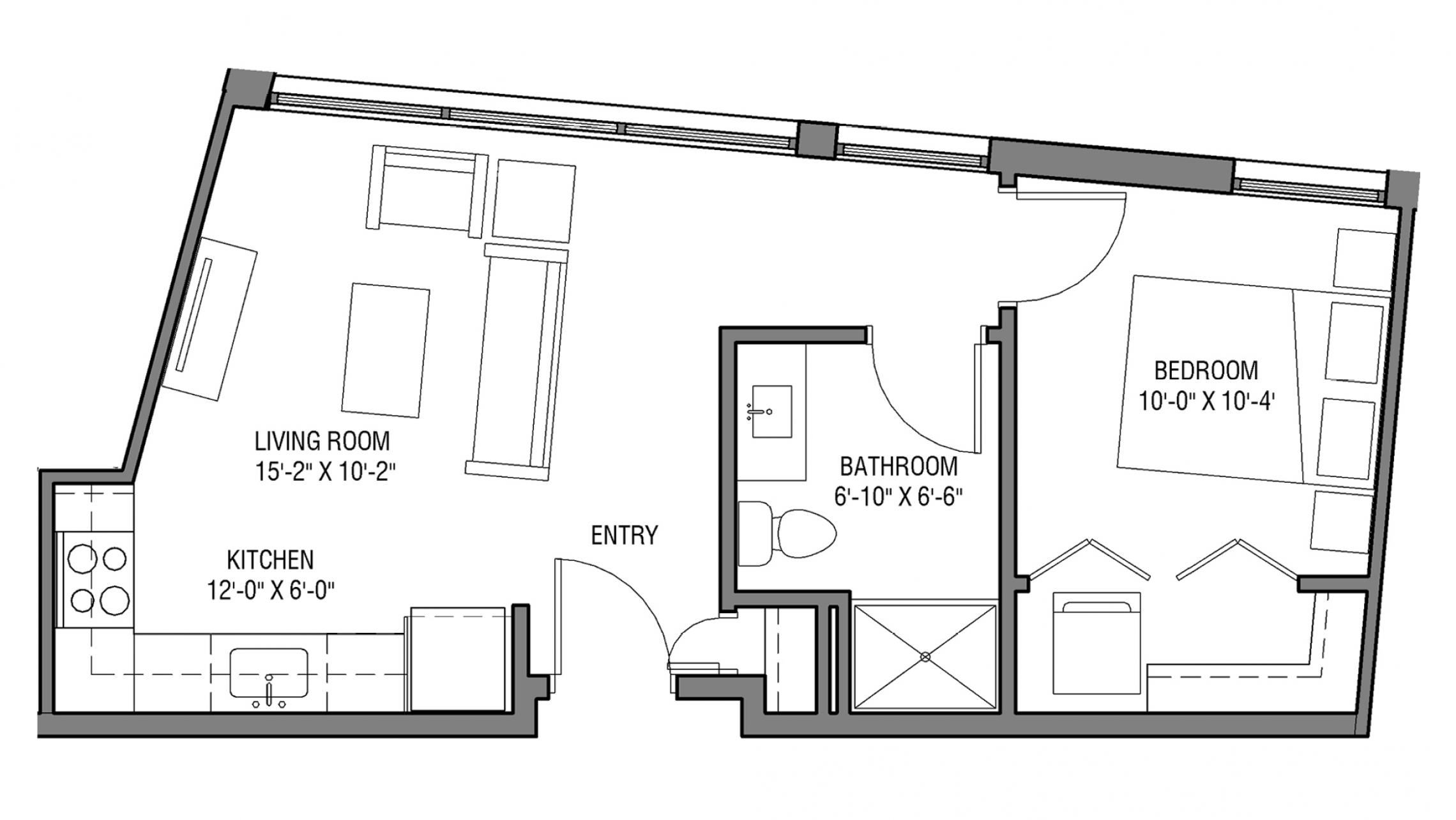 ULI Nine Line 210 - One Bedroom, One Bathroom