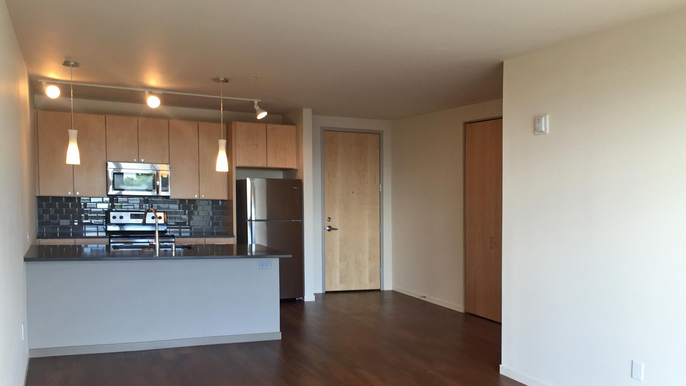 ULI Nine Line Apartment 223 - Kitchen with Natural Light