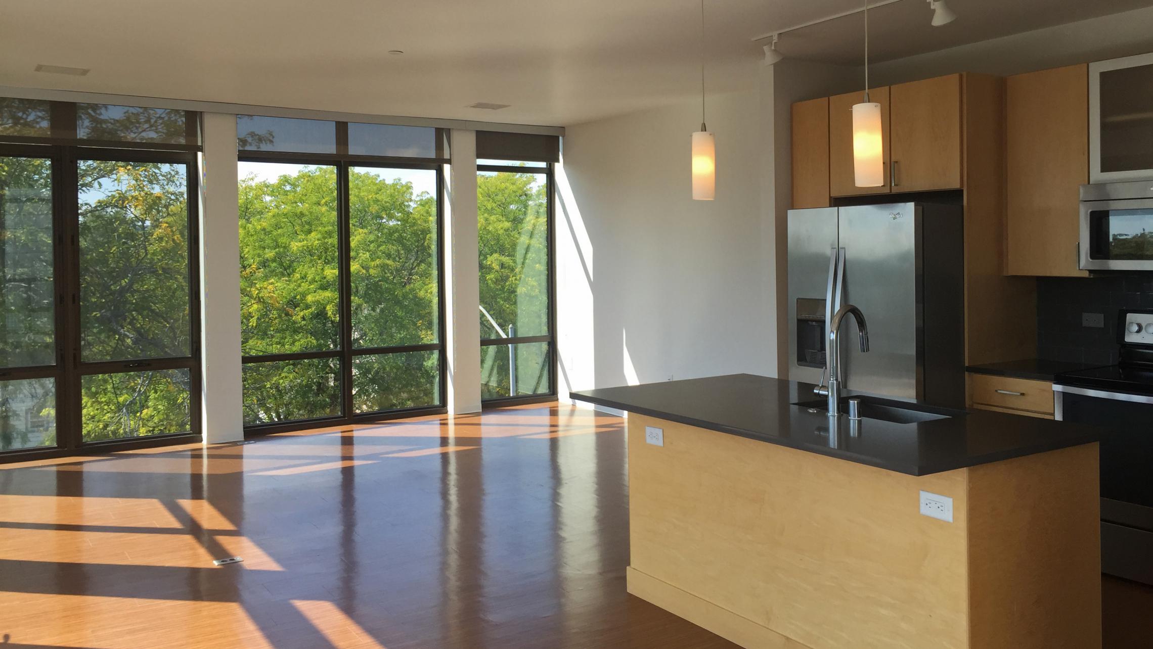 ULI Seven27 Apartment 302 - Kitchen Windows with Natural Light