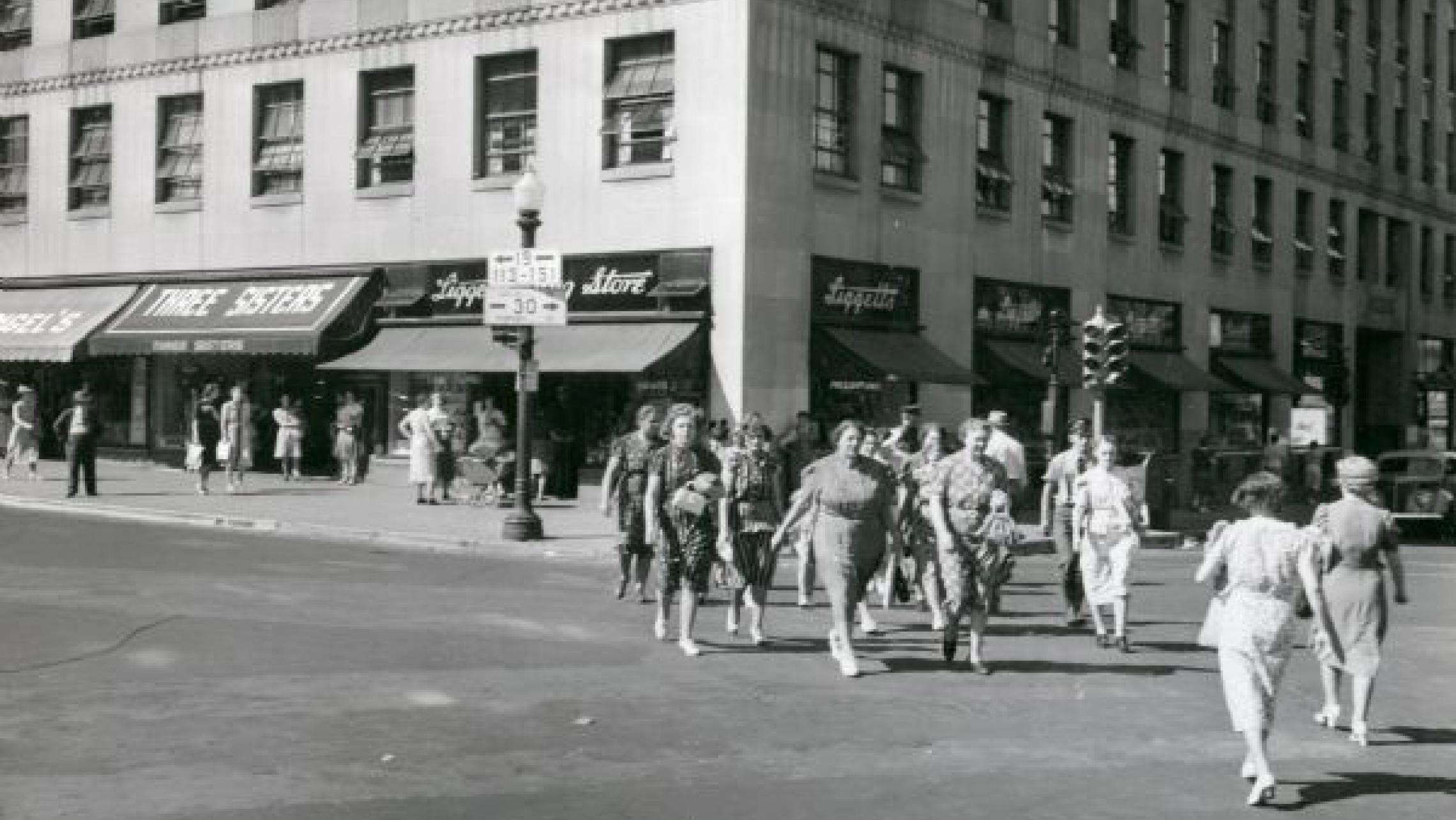 ULI Tenney Plaza - Historic Photo, Women Walking