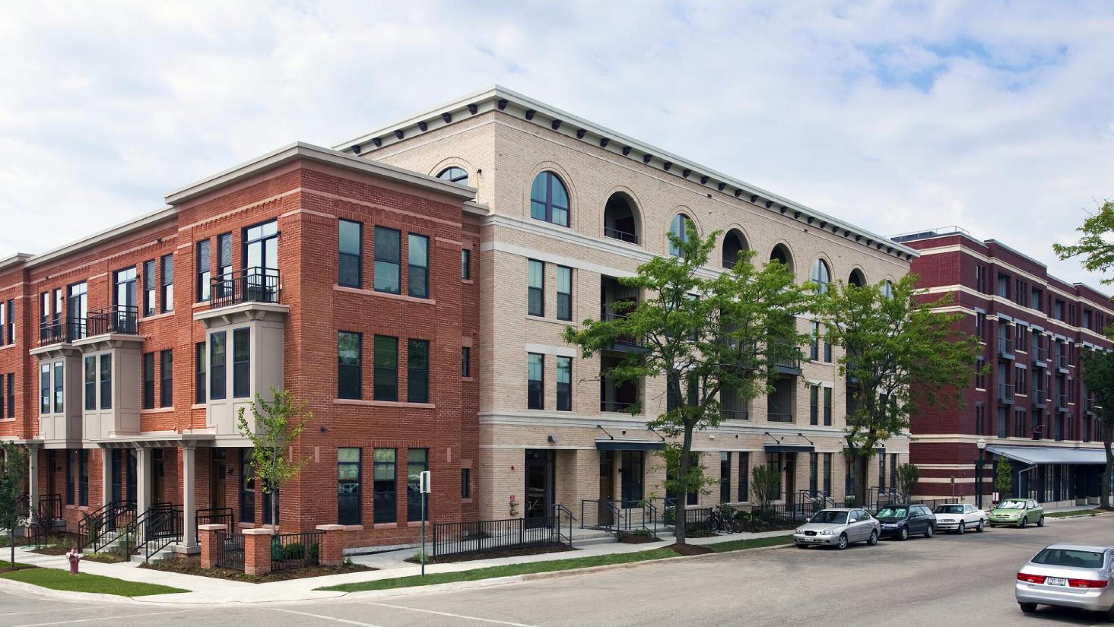 ULI The Depot Apartments - Exterior with Red Brick