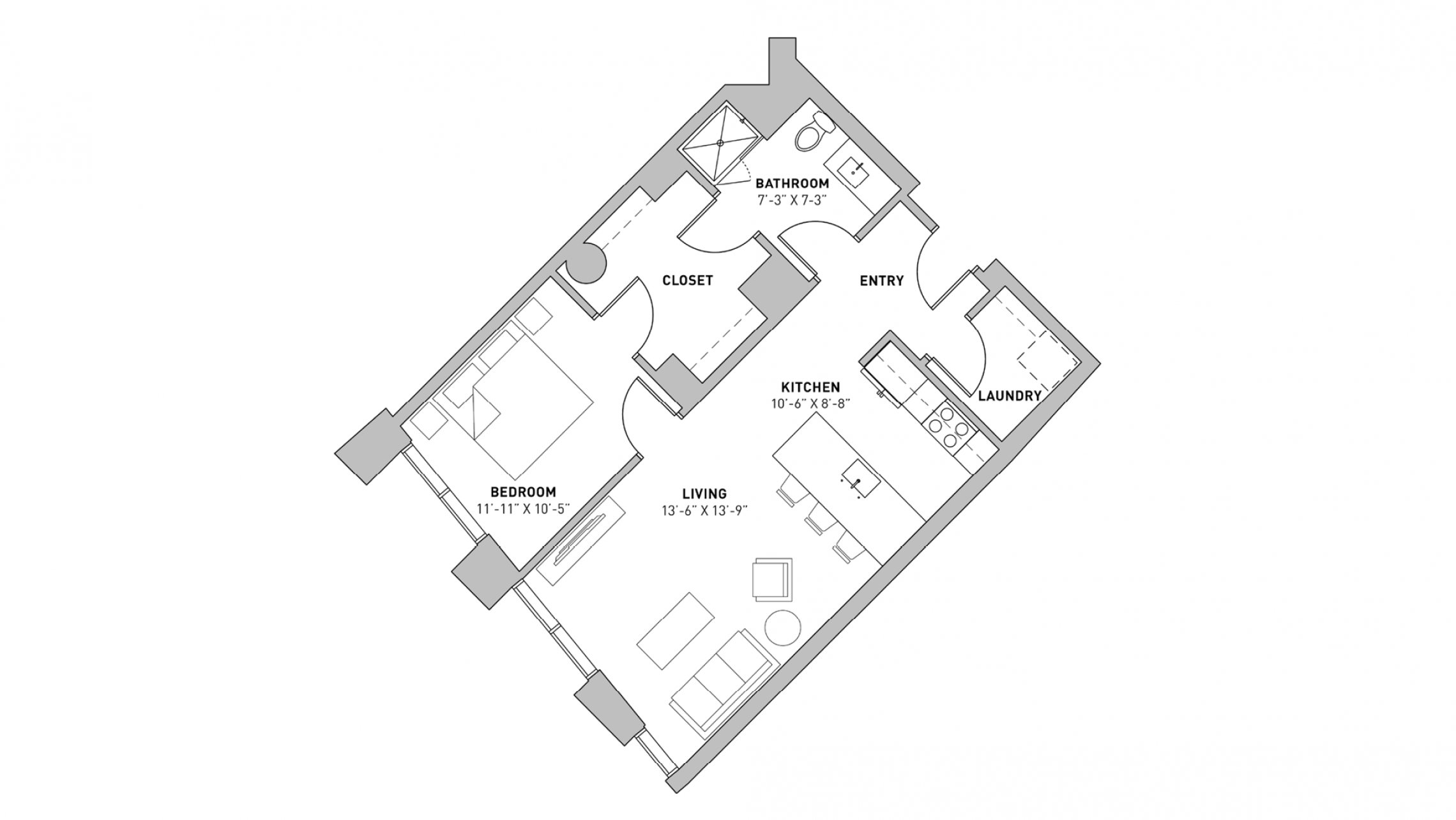 ULI The Pressman 219 - One Bedroom, One Bathroom