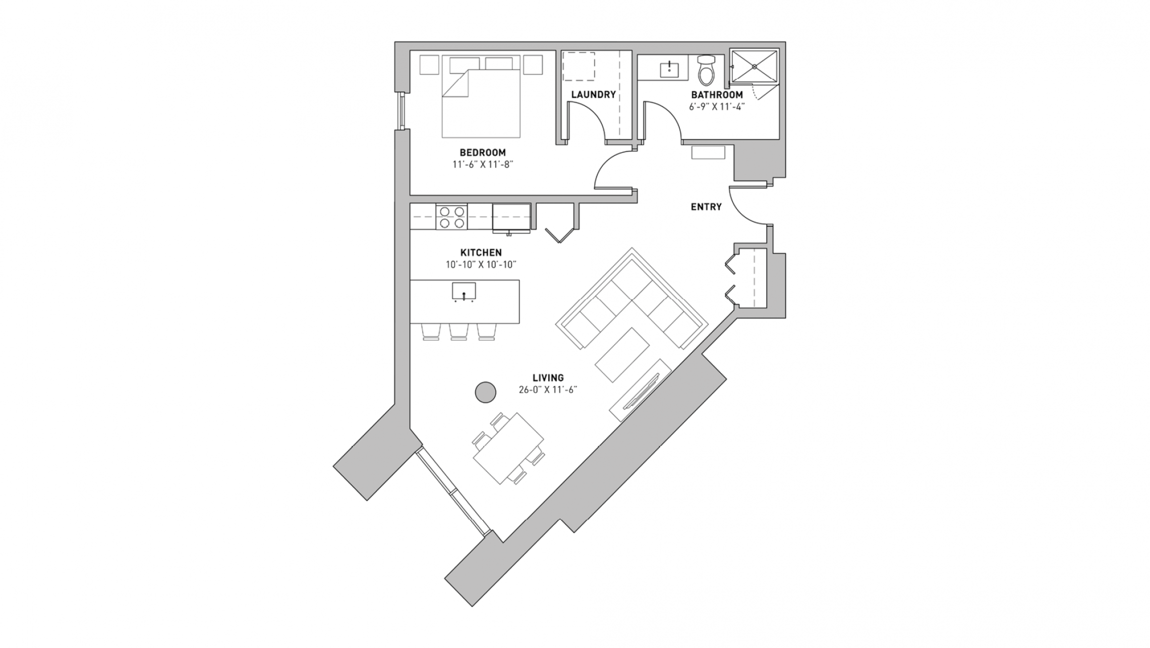 ULI The Pressman 221 - One Bedroom, One Bathroom