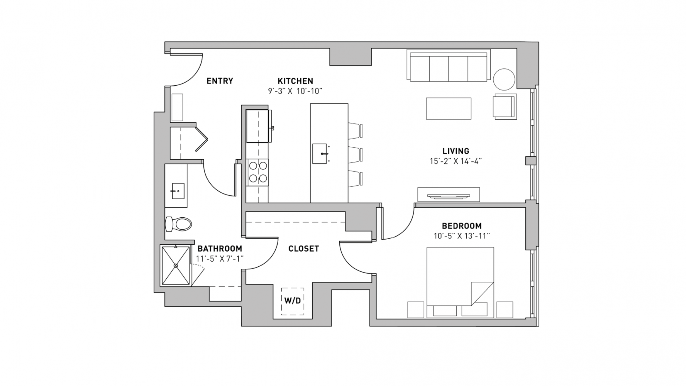 ULI The Pressman 311 - One Bedroom, One Bathroom