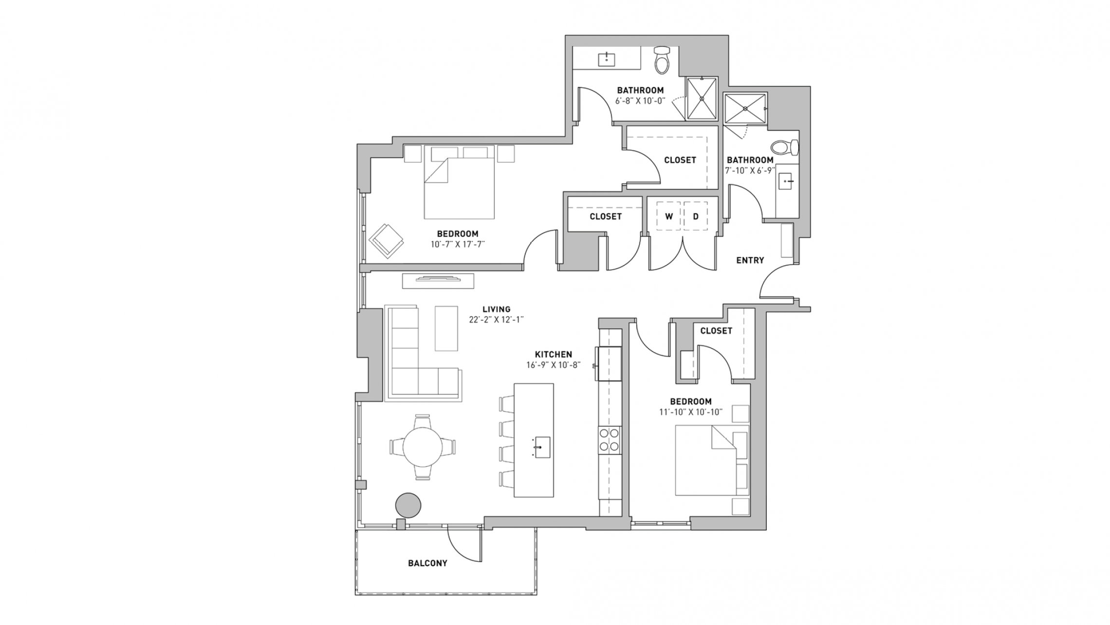 ULI The Pressman 512 - Two Bedroom, Two Bathroom