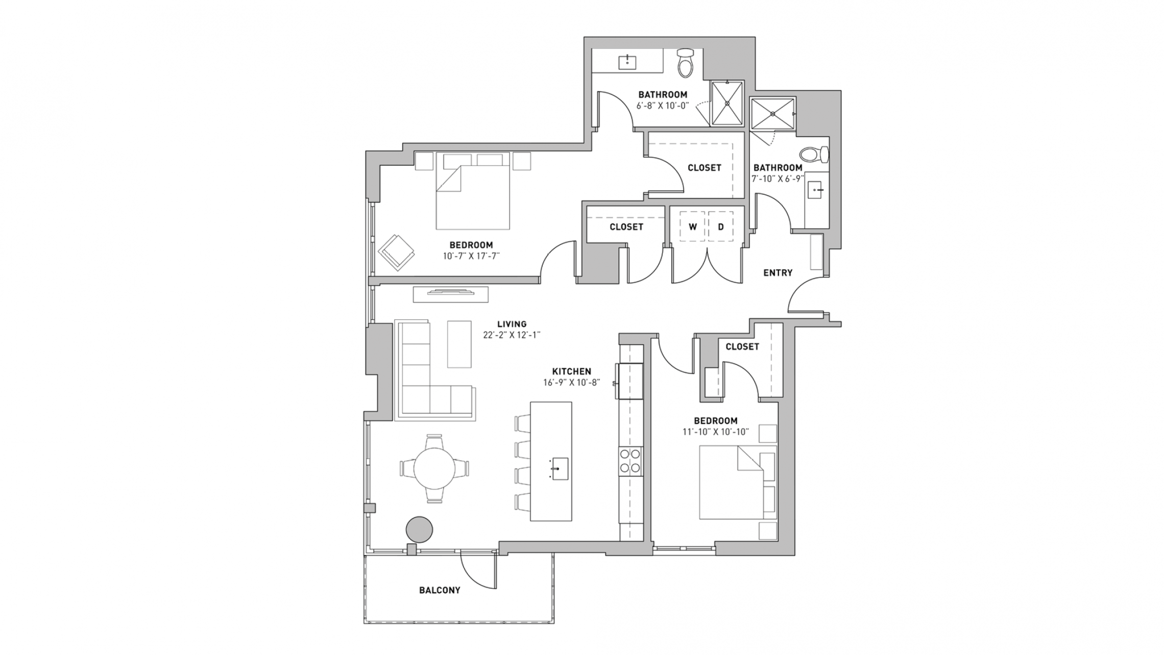 ULI The Pressman 812 - Two Bedroom, Two Bathroom