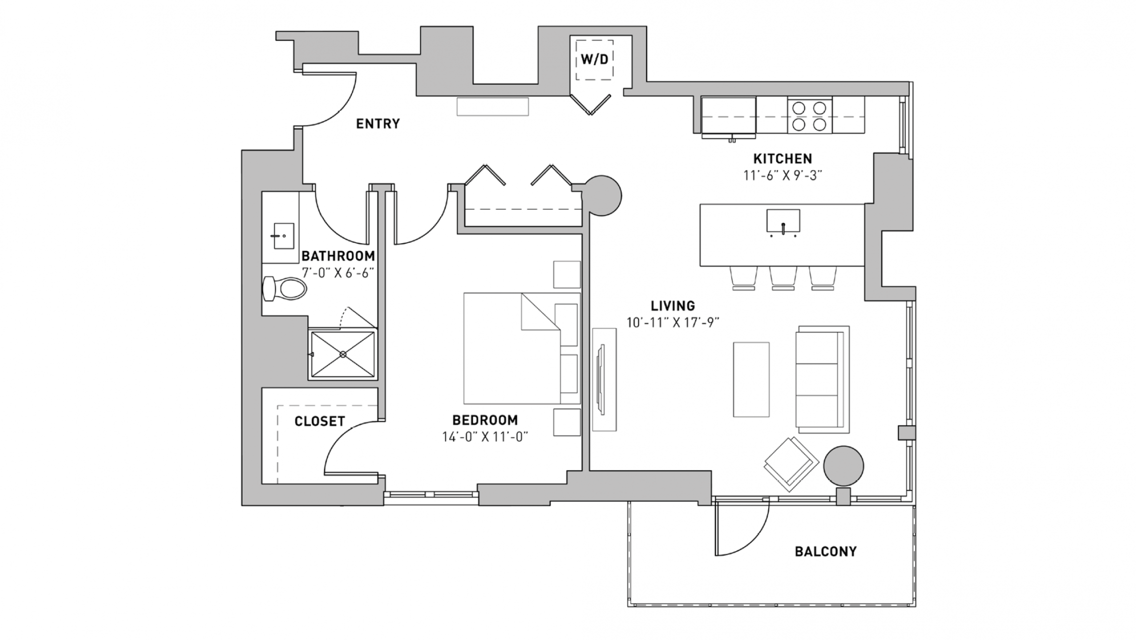 ULI The Pressman 813 - One Bedroom, One Bathroom