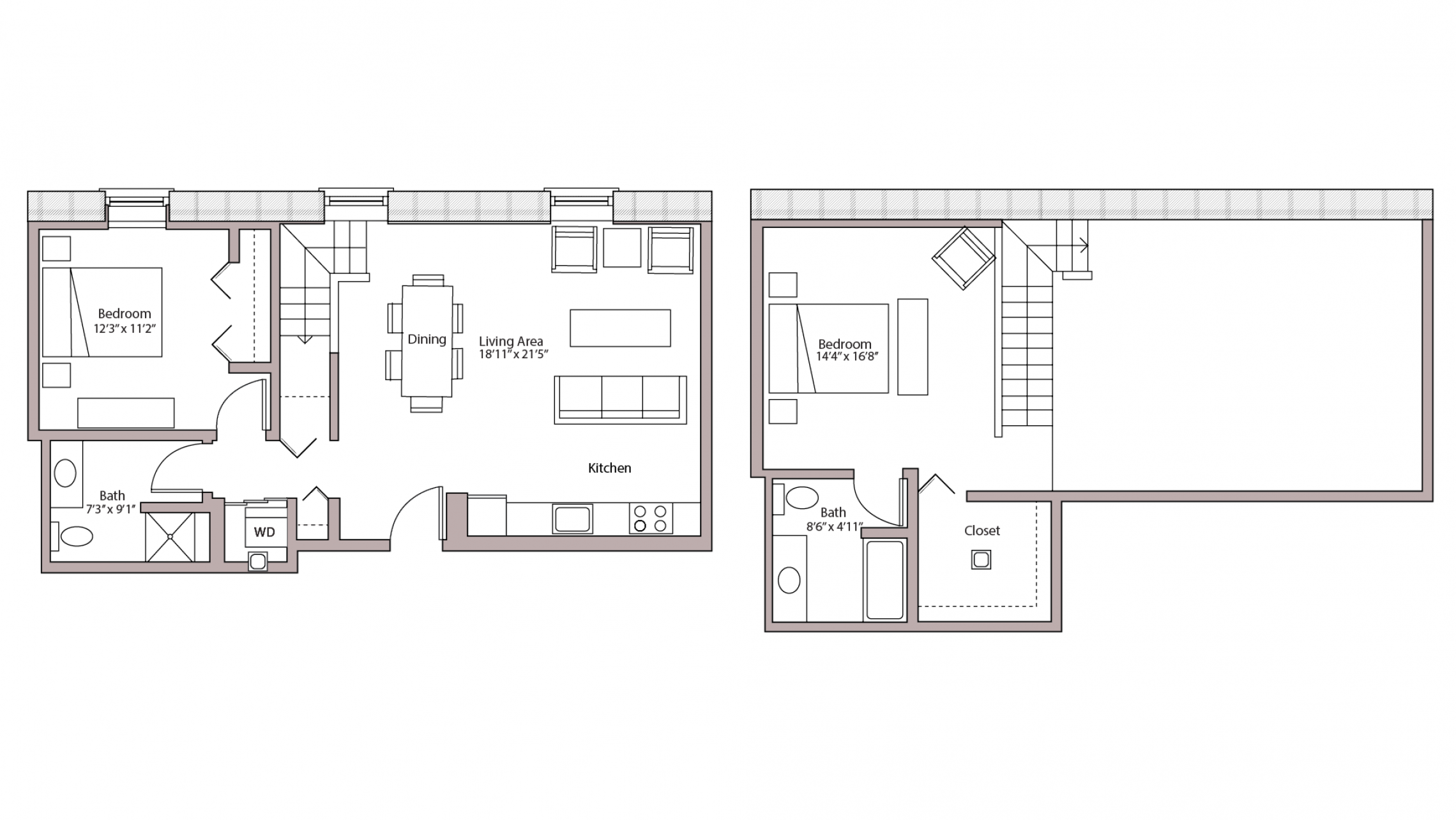 ULI Tobacco Lofts E205 - Two Bedroom, Two Bathroom