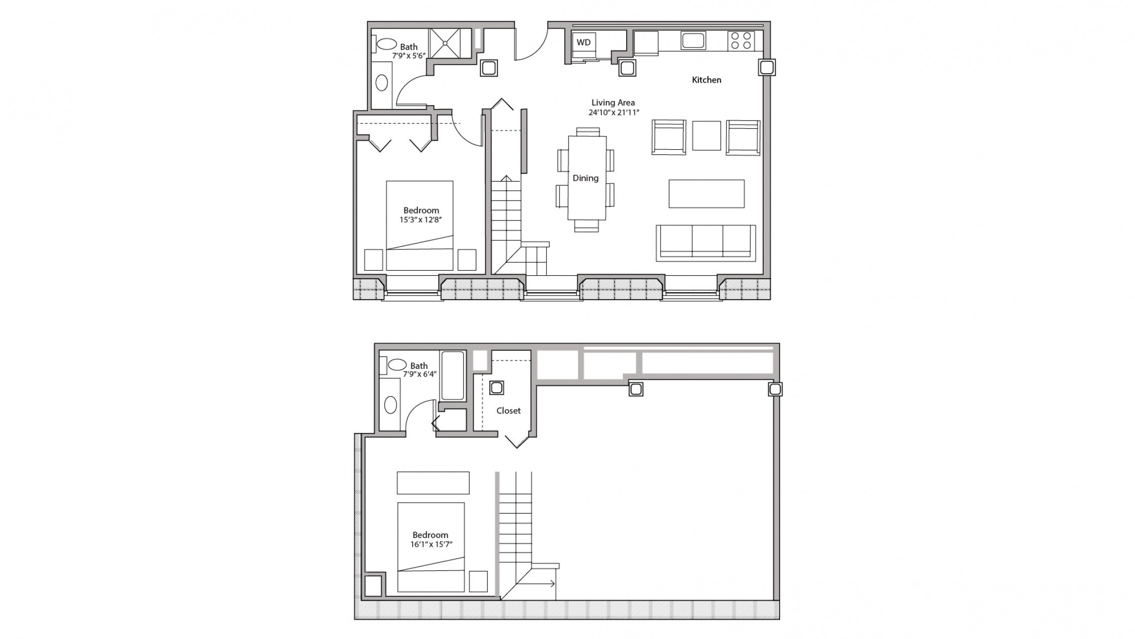 ULI Tobacco Lofts E304 - Two Bedroom, Two Bathroom