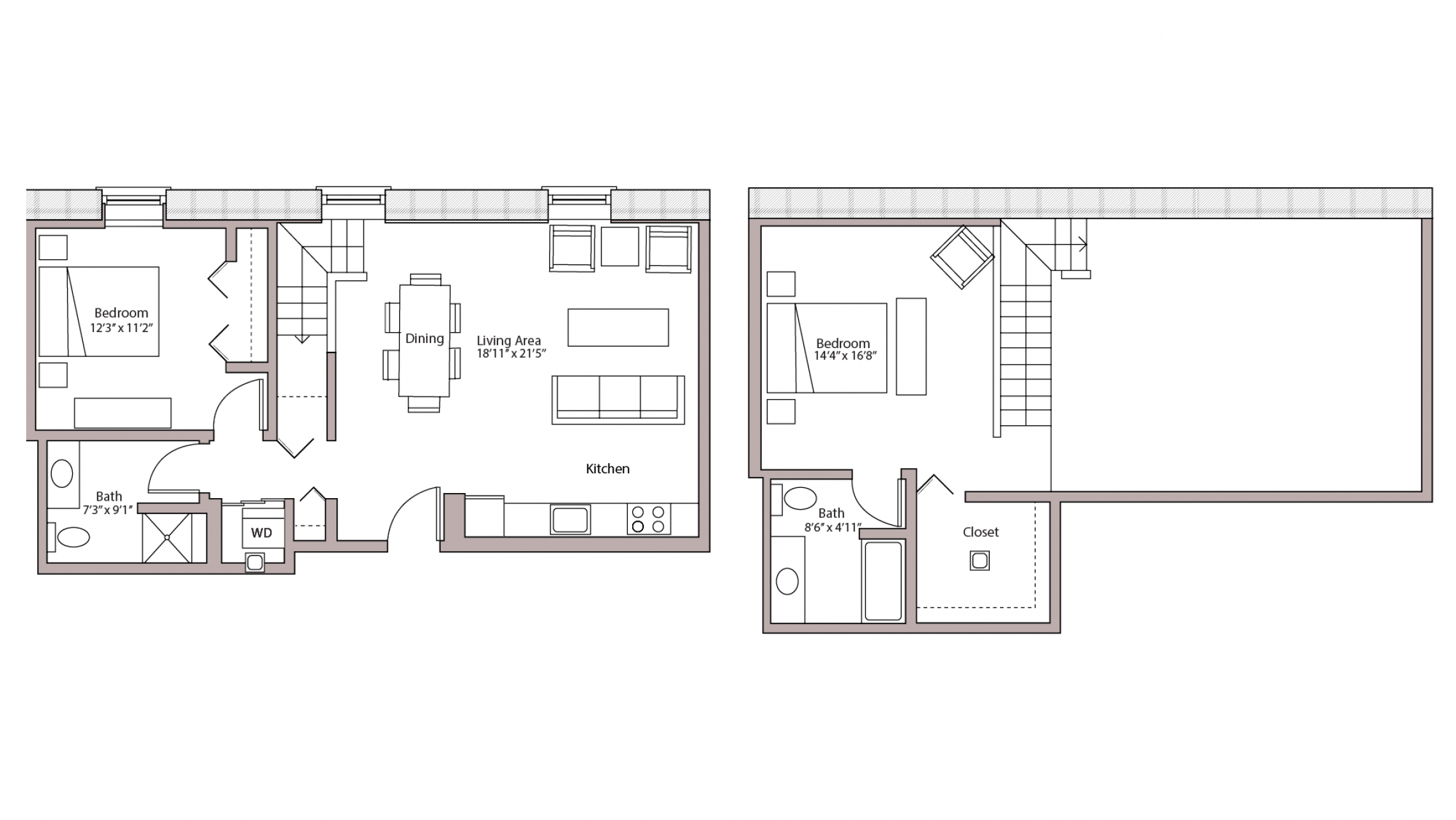 ULI Tobacco Lofts E305 - Two Bedroom, Two Bathroom