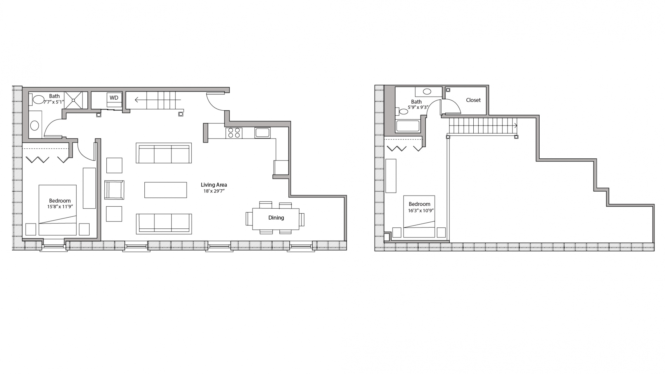 ULI Tobacco Lofts E306 - Two Bedroom, Two Bathroom