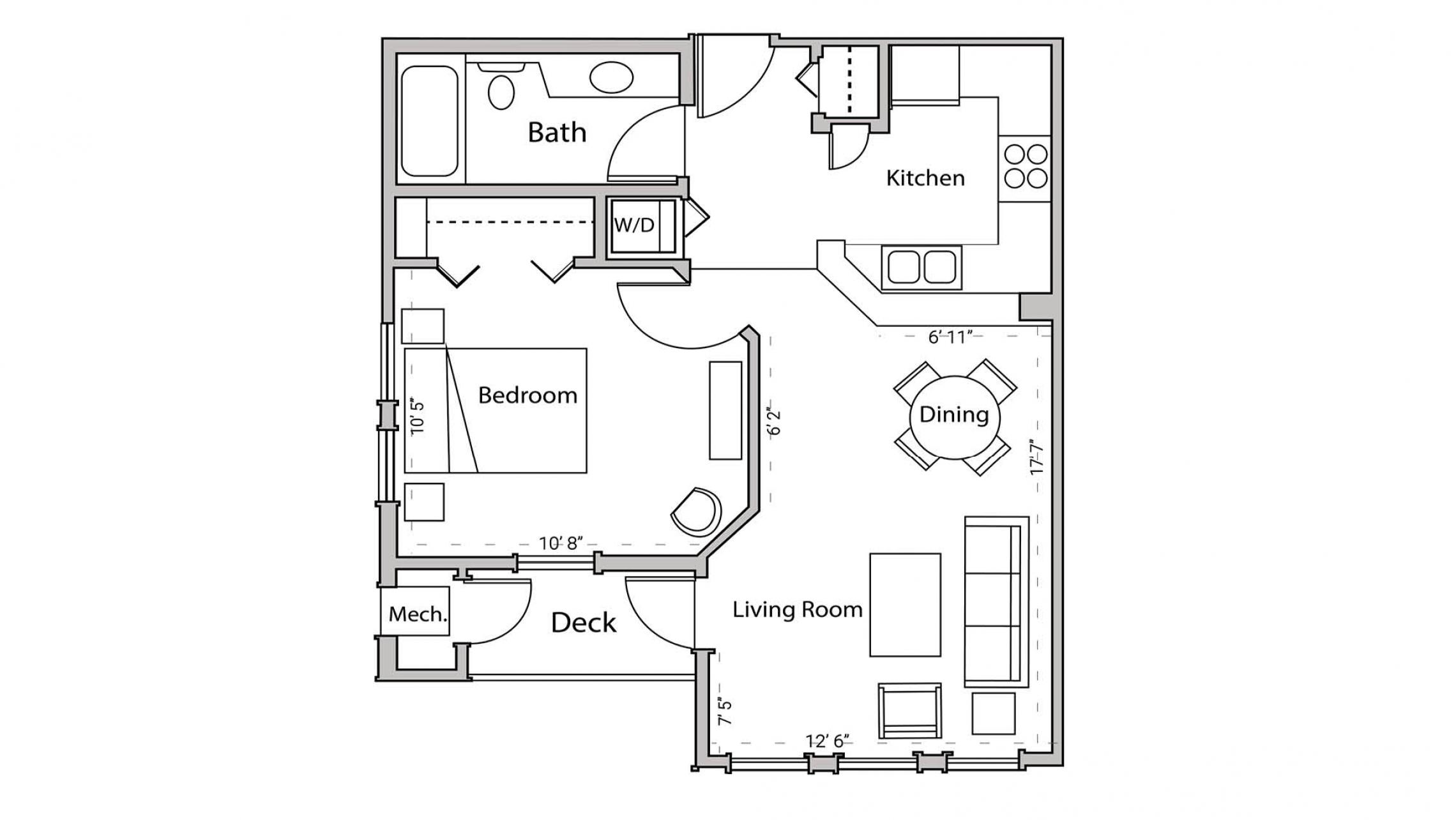 ULI Wilson Bay 111 - One Bedroom, One Bathroom