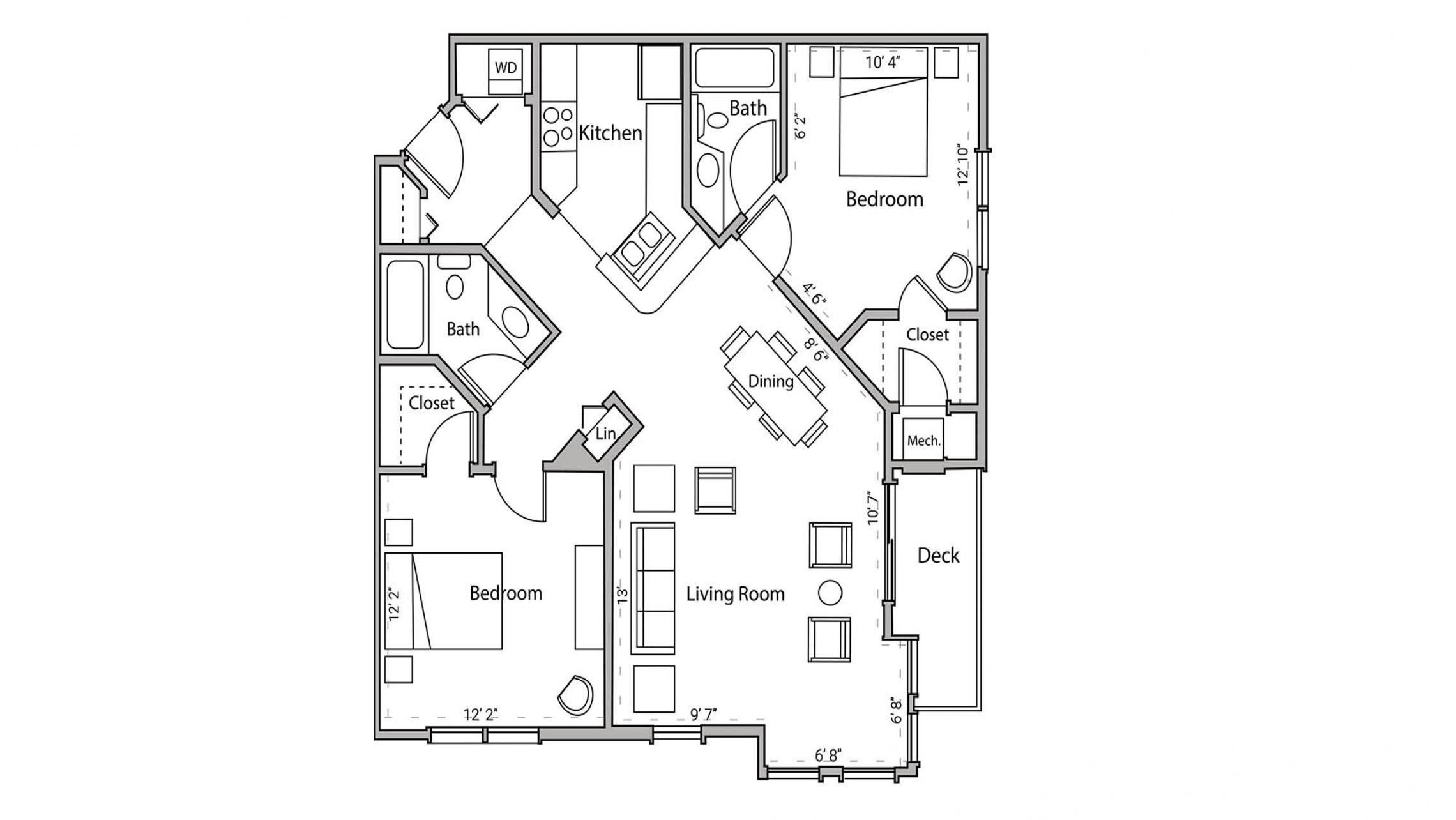 ULI Wilson Bay 206 - Two Bedroom, Two Bathroom