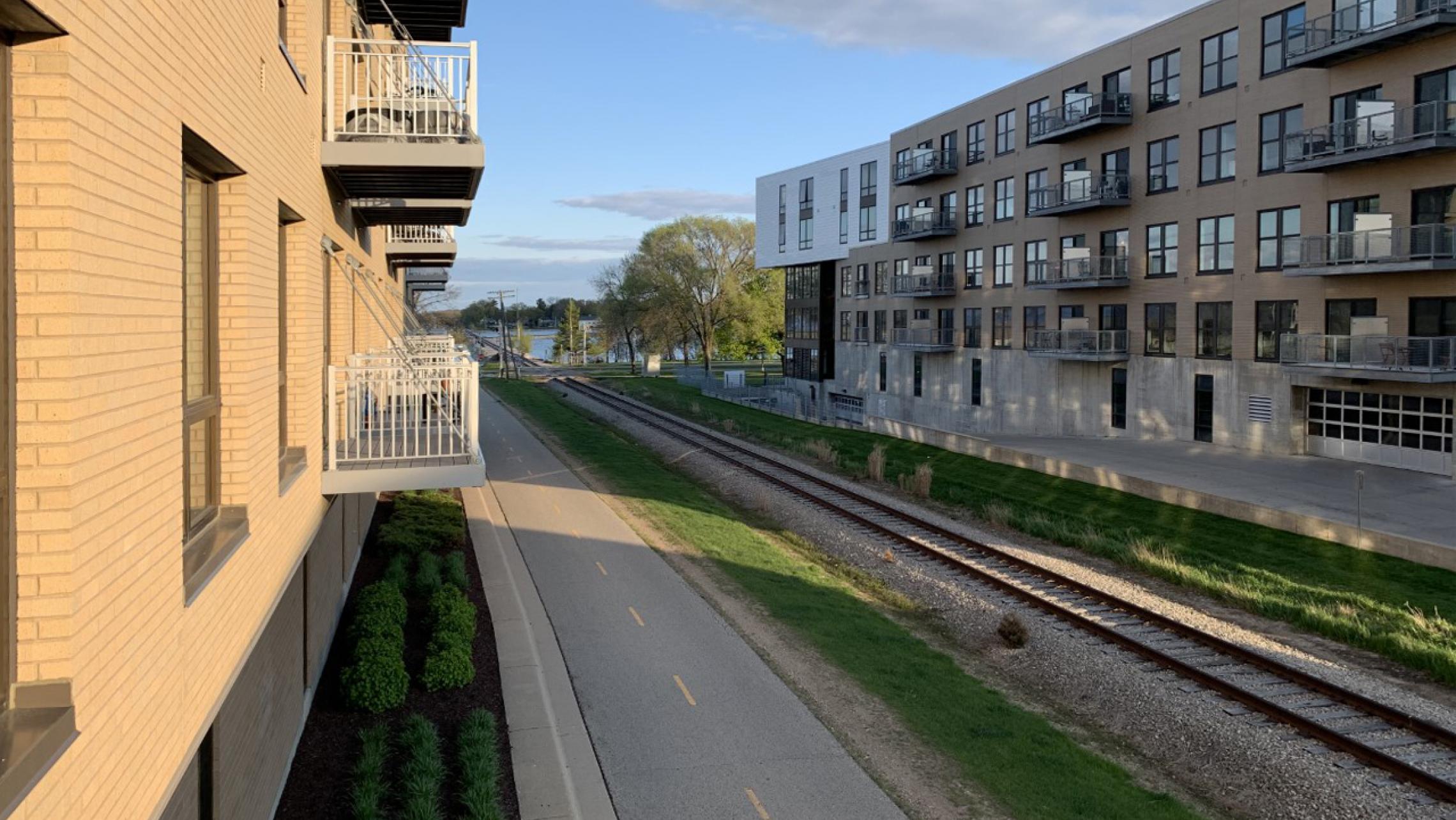 Nine-Line-at-The-Yards-Two-Bedroom-Apartment-214-Corner-Windows-Views-Stunning-Downtown-Madison-Bike-Path-Capitol-Lake-Modern-Upscale-Fitness-Gym-Dogs-Cats-Balcony-Patio