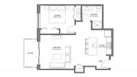 ULI One Bedroom Accessible Floorplan